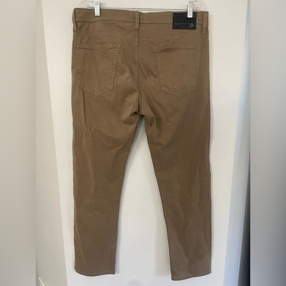 AG Adriano Goldschmied Tellis Modern Slim 35x34 men’s flat front khakis SO SOFT - Picture 4 of 5